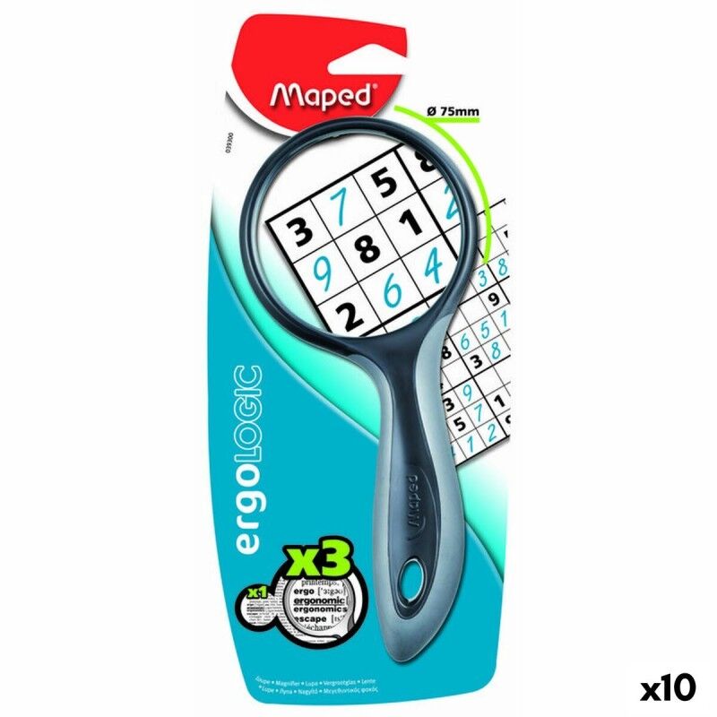Maped|Lupa Maped Ø 7,5 cm (10 Unidades) Maped|Lupa Maped Ø 7,5 cm (10 Unidades)