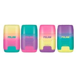 Milan|Conjunto de Borracha e Afiador Milan Compact Sunset Multicolor (16 Unidades)
