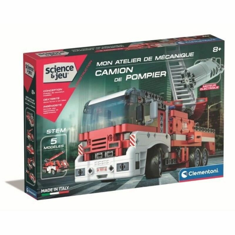 Clementoni|Camião de Bombeiros Clementoni Fire Truck STEM + 8 Anos 5 Modelos Clementoni|Camião de Bombeiros Clementoni Fire Truck STEM + 8 Anos 5 Modelos