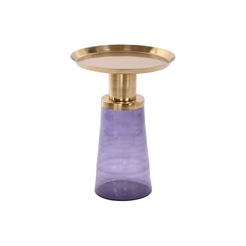 DKD Home Decor|Mesa de apoio DKD Home Decor 37 x 37 x 50 cm Cristal Azul Dourado Ferro DKD Home Decor|Mesa de apoio DKD Home Decor 37 x 37 x 50 cm Cristal Azul Dourado Ferro
