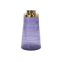 DKD Home Decor|Mesa de apoio DKD Home Decor 37 x 37 x 50 cm Cristal Azul Dourado Ferro