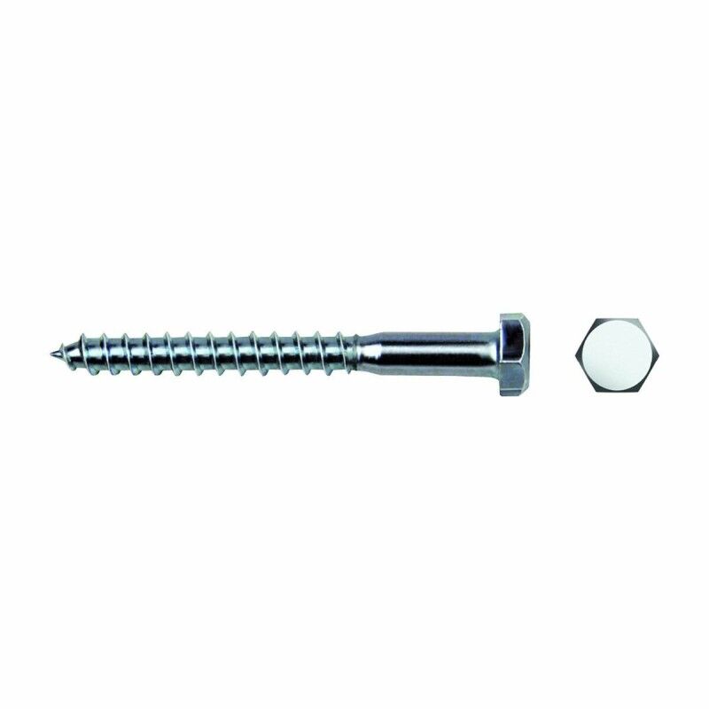 CELO|Parafuso tira-fundos CELO DIN 571 50 mm Ø 6 mm Sextavado Zincado (250 Unidades)