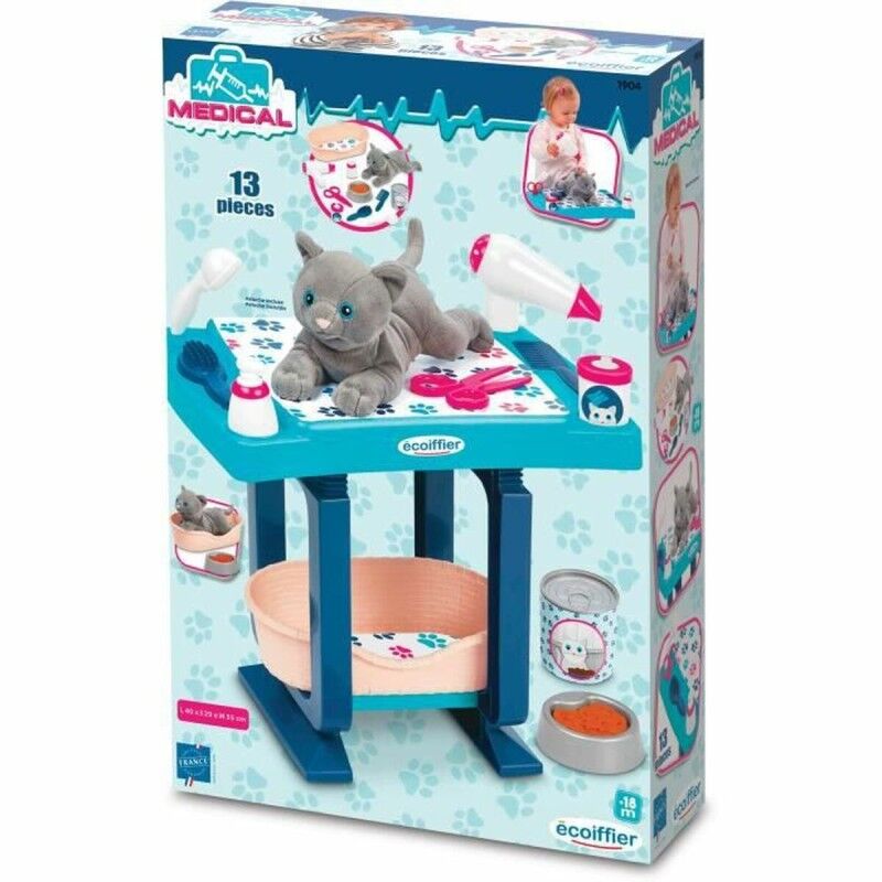 Ecoiffier|Conjunto Veterinário de Brinquedos Ecoiffier 13 Peças + 18 Meses