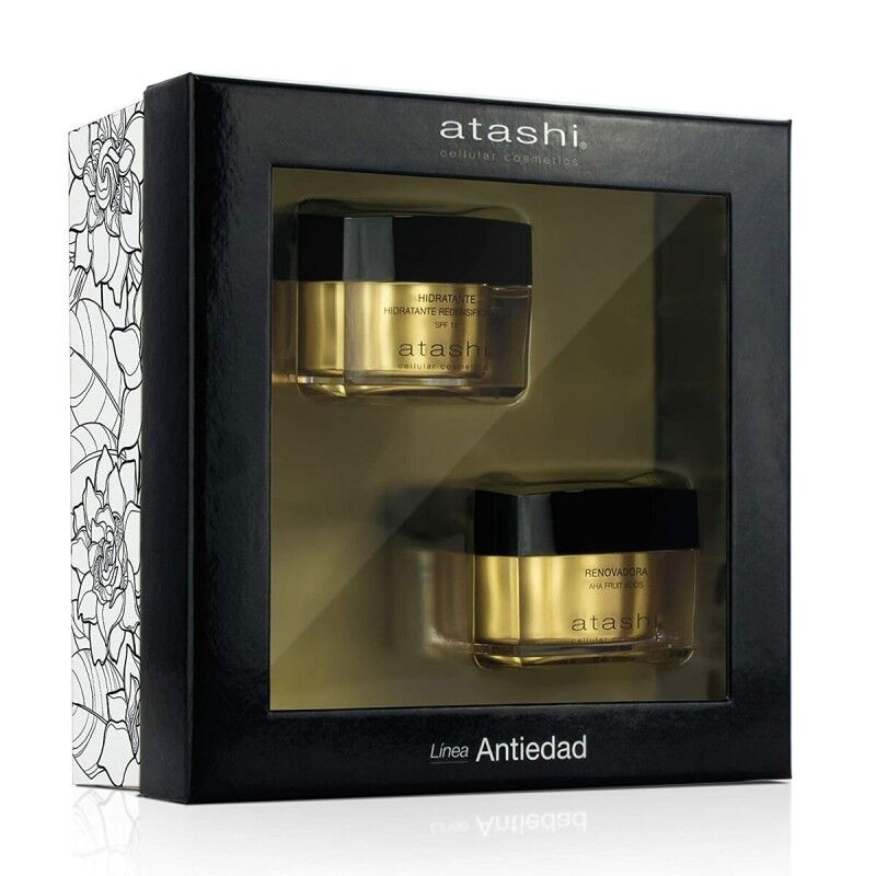 Atashi|Conjunto de Beleza Atashi Antiedad 2 x 50 ml Antienvelhecimento 2 Peças Atashi|Conjunto de Beleza Atashi Antiedad 2 x 50 ml Antienvelhecimento 2 Peças