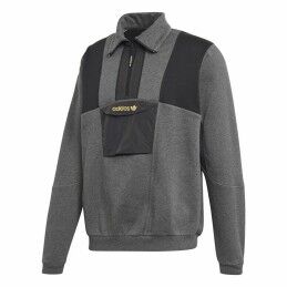 Adidas|Polar com Capuz Homem Adidas Preto
