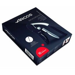 Arcos|Saca-rolhas Arcos Preto Prateado Zinco ABS
