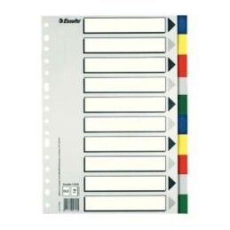 Esselte|Espaçadores Esselte Multicolor 10 Folhas Din A4 (50 Unidades)