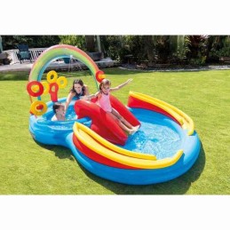 Piscina Insuflável para Crianças Intex Parque Lúdico Arco-íris 297 x 135 x 193 cm 381 L