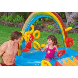 Piscina Insuflável para Crianças Intex Parque Lúdico Arco-íris 297 x 135 x 193 cm 381 L