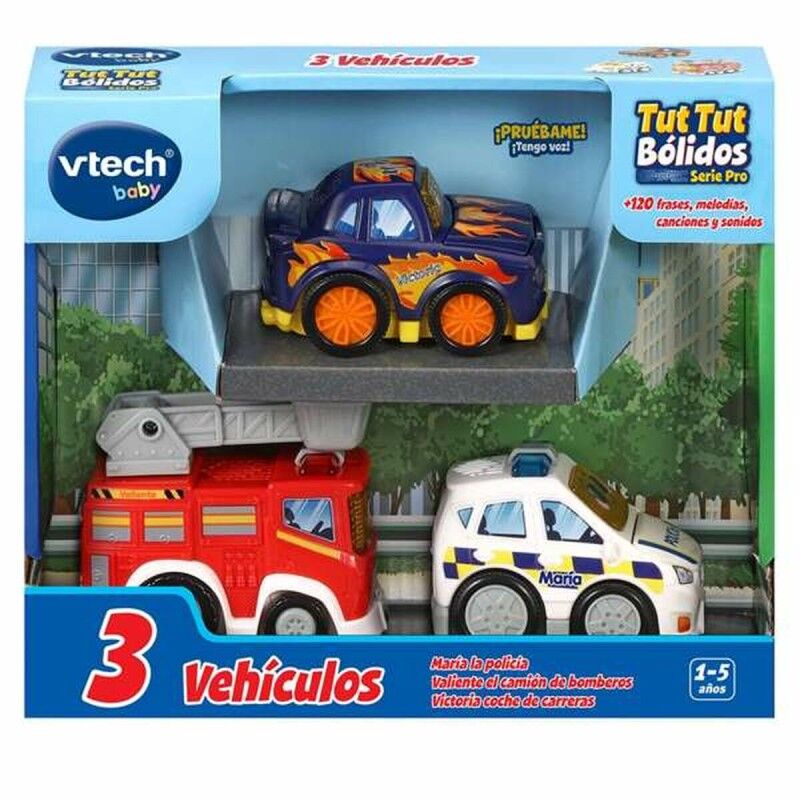 Vtech|Playset de Veículos Vtech 8 x 9 x 5,5 cm 3 Peças Vtech|Playset de Veículos Vtech 8 x 9 x 5,5 cm 3 Peças