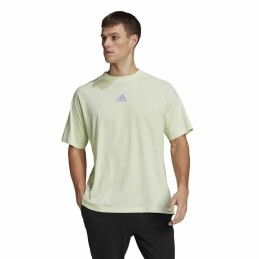 Camisola de Manga Curta Homem Adidas Essentials Brandlove Amarelo