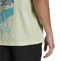 Camisola de Manga Curta Homem Adidas Essentials Brandlove Amarelo