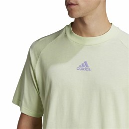 Camisola de Manga Curta Homem Adidas Essentials Brandlove Amarelo