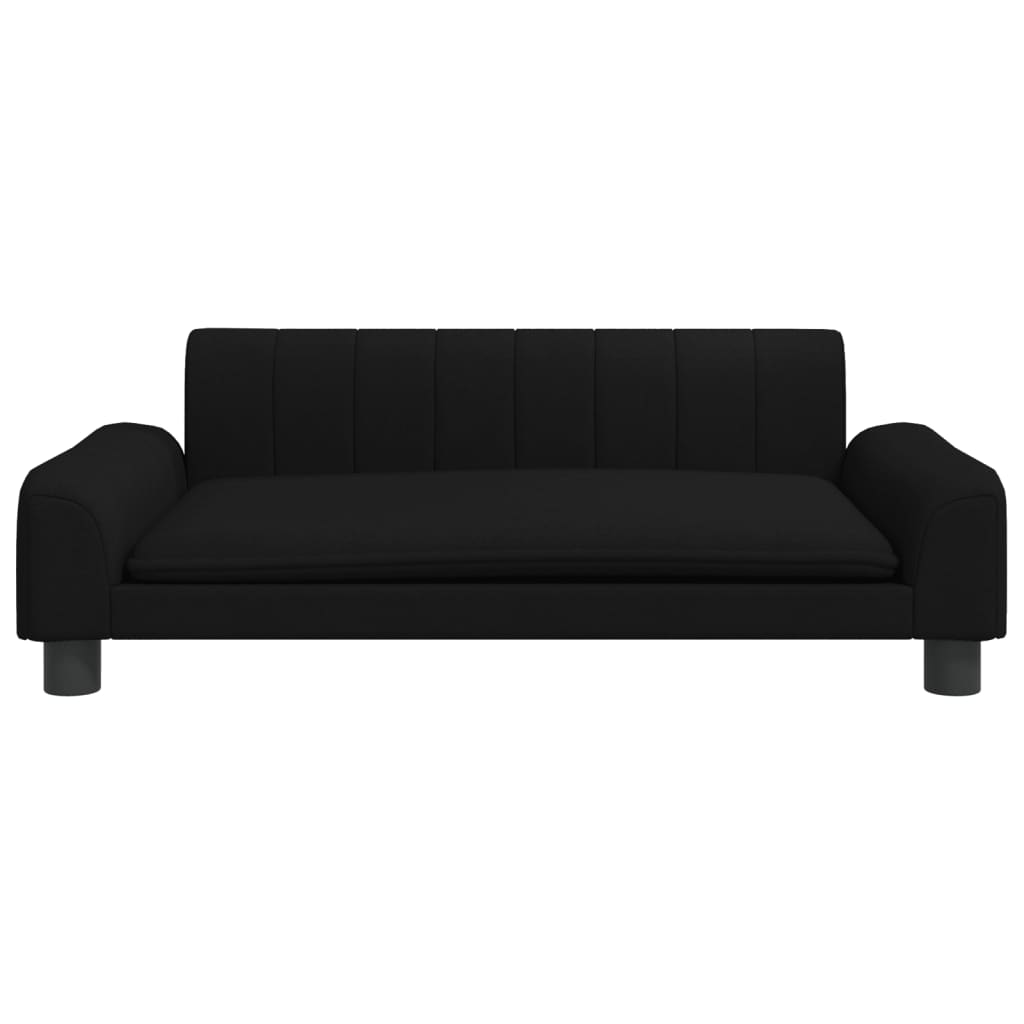 vidaXL Cama para cães 90x53x30 cm tecido preto