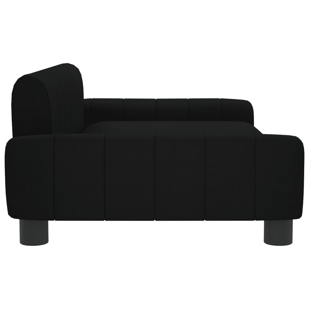 vidaXL Cama para cães 90x53x30 cm tecido preto