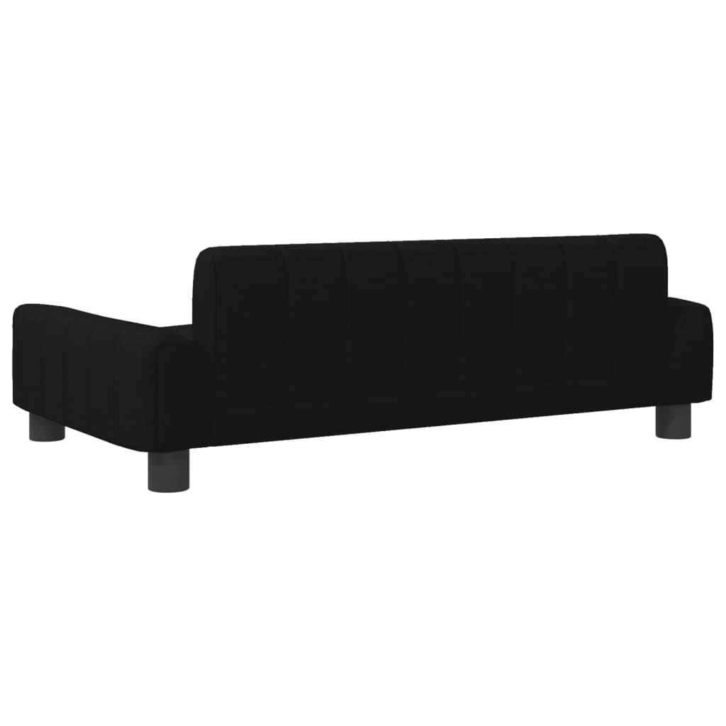 vidaXL Cama para cães 90x53x30 cm tecido preto