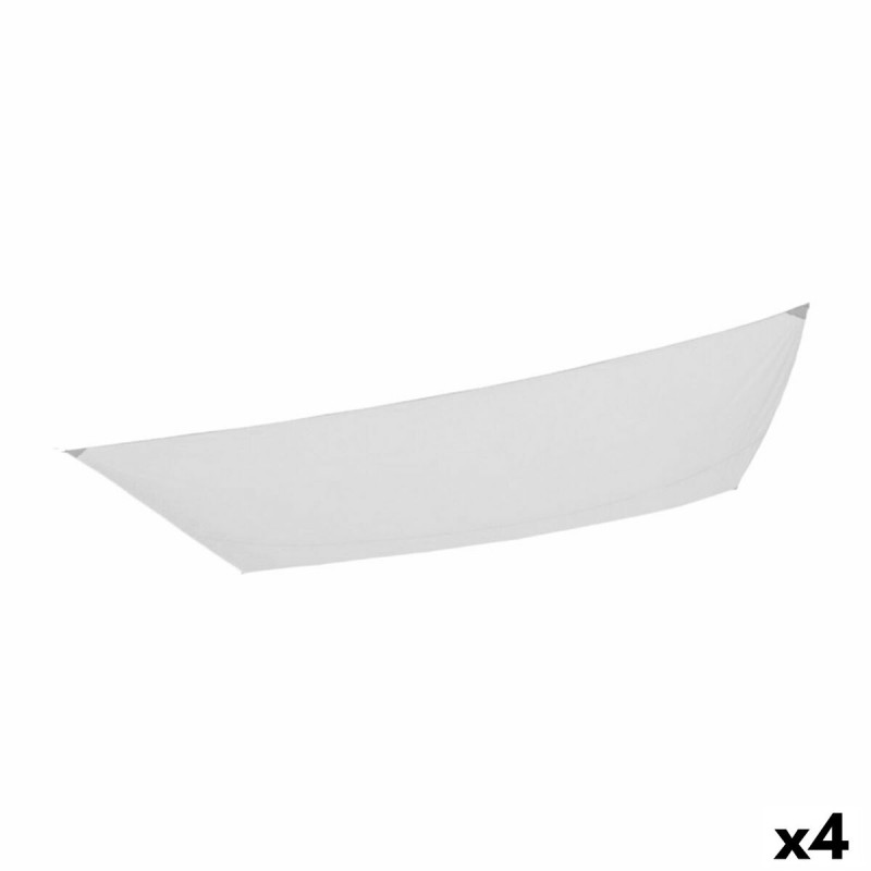 Toldos de vela Aktive Triangular Branco 200 x 0,5 x 300 cm (4 Unidades)