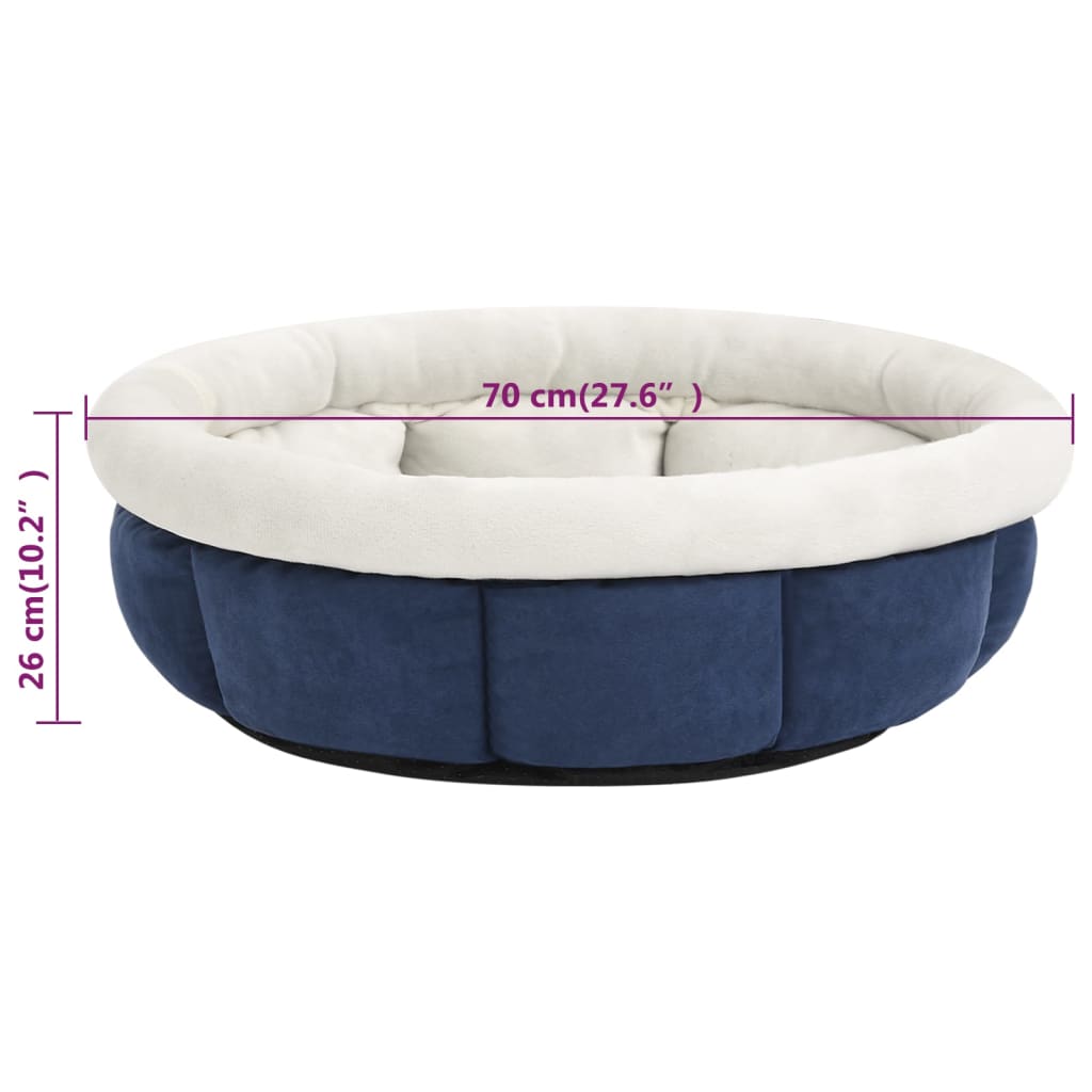 vidaXL Cama para cães 70x70x26 cm azul