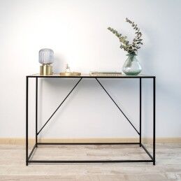Vinthera|Mesa de apoio Vinthera Moa Preto Bege 120 x 85 x 40 cm