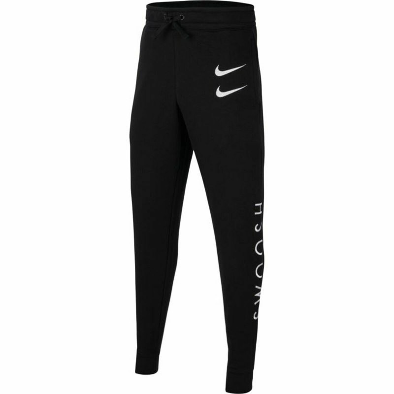 Calças Desportivas Infantis Nike Swoosh Preto