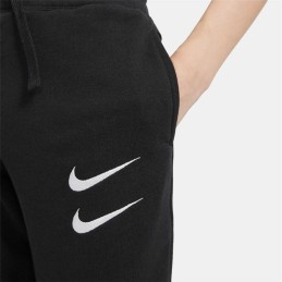 Calças Desportivas Infantis Nike Swoosh Preto