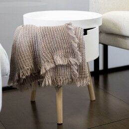 Vinthera|Mesa de apoio Vinthera Moa Branco Bege 38 x 43 cm (4 Unidades)