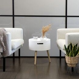 Vinthera|Mesa de apoio Vinthera Moa Branco Bege 38 x 43 cm (4 Unidades)
