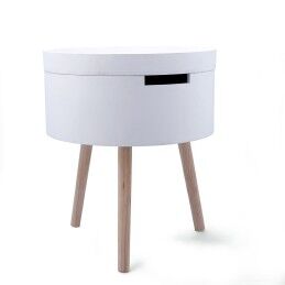 Vinthera|Mesa de apoio Vinthera Moa Branco Bege 38 x 43 cm (4 Unidades)