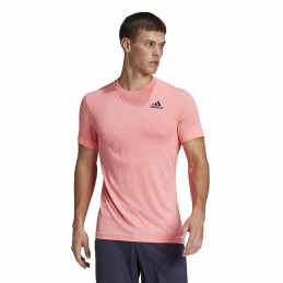 Camisola de Manga Curta Homem Adidas Freelift Cor de Rosa