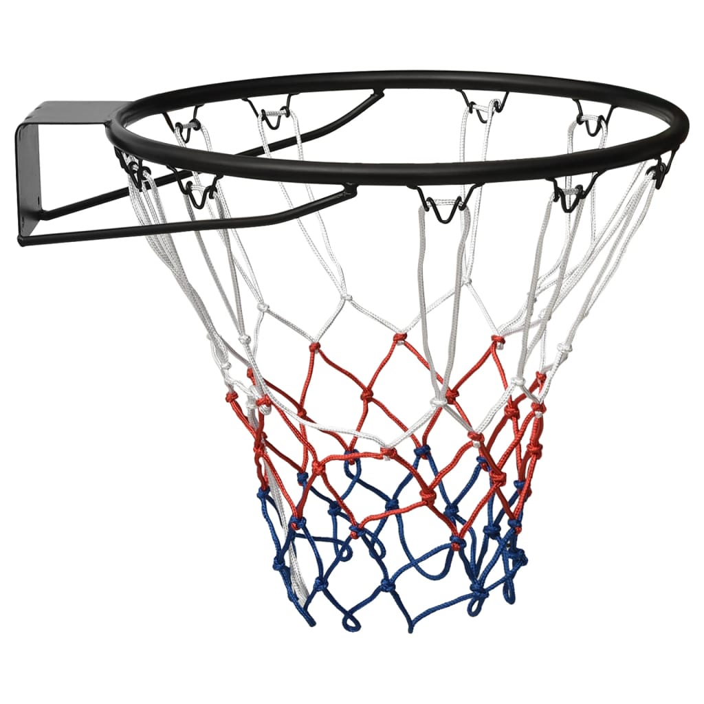 vidaXL Cesto de basquetebol 45 cm aço preto