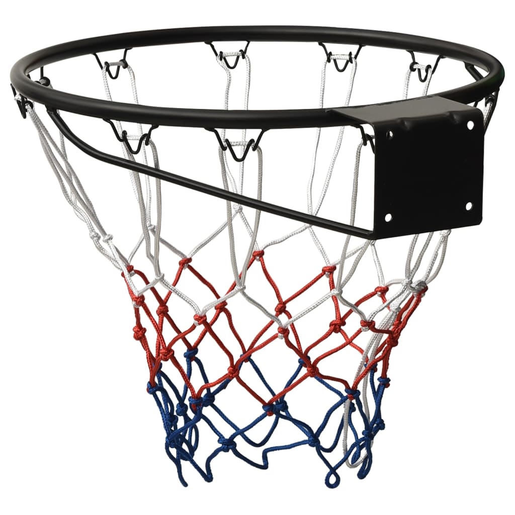 vidaXL Cesto de basquetebol 45 cm aço preto