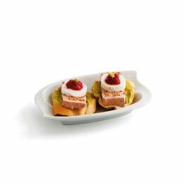 Quid|Prato Quid Gastro Fun Pequeno Branco Cerâmica 15,5 x 10 cm (12 Unidades) (Pack 12x)