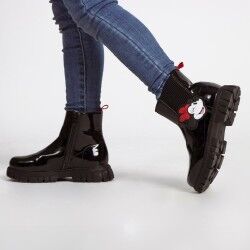 Minnie Mouse|Botas Infantis Casuais Minnie Mouse Preto