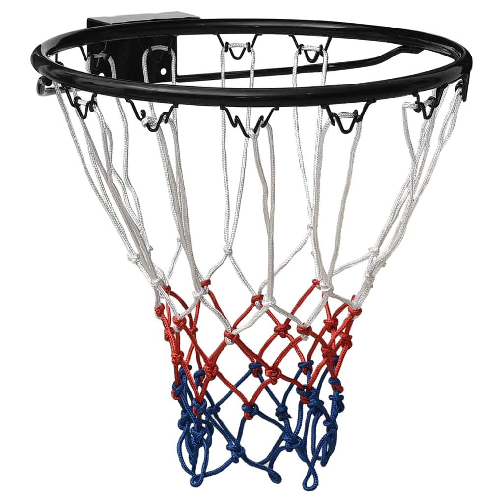 vidaXL Cesto de basquetebol 39 cm aço preto