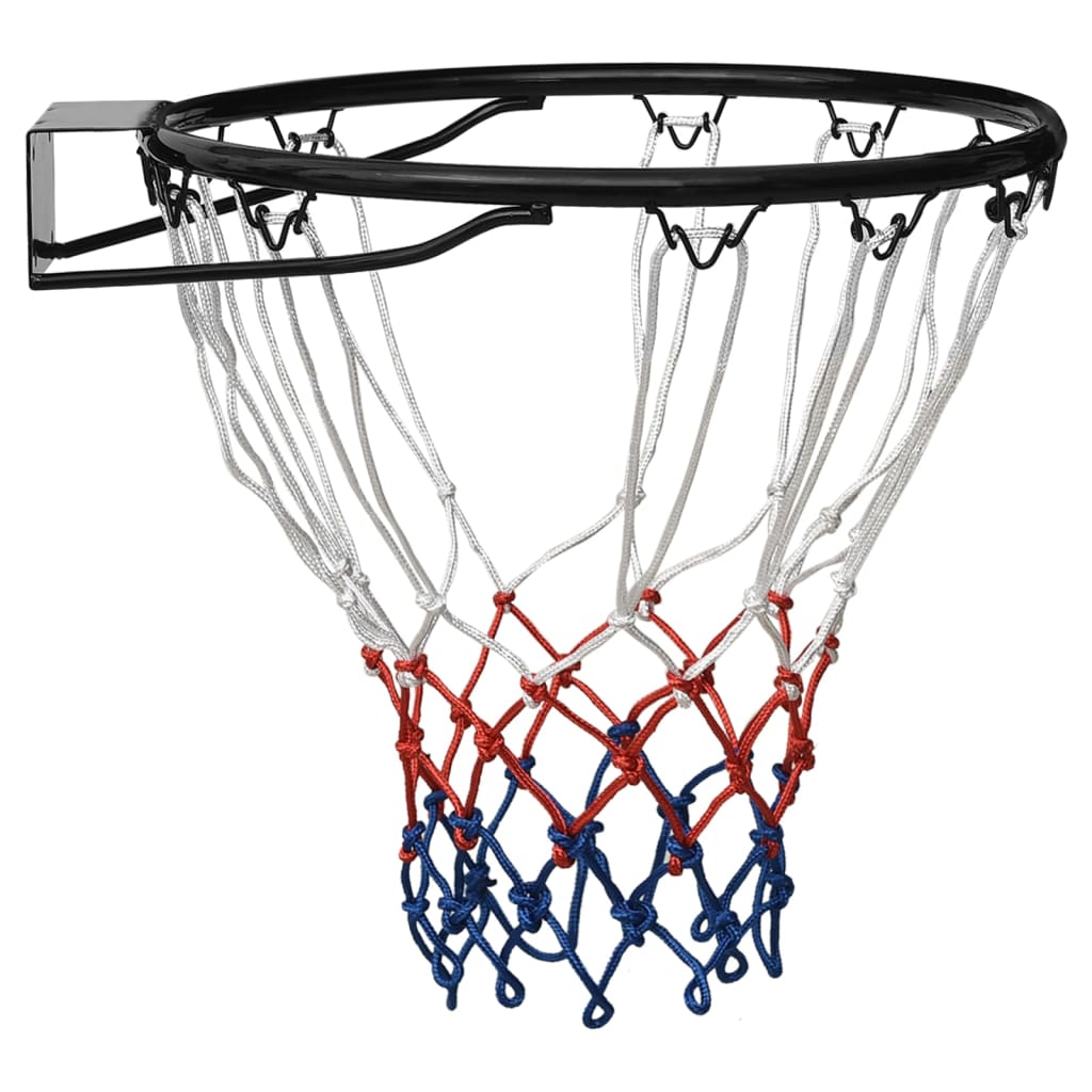 vidaXL Cesto de basquetebol 39 cm aço preto