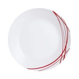 Arcopal|Prato de Jantar Arcopal Domitille Rojo Duas cores Vidro 25 cm (12 Unidades)