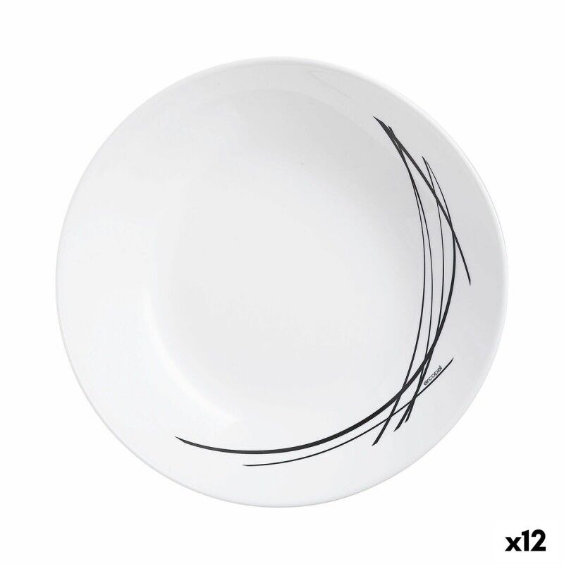 Arcopal|Prato Fundo Arcopal Domitille Duas cores Vidro (20 cm) (12 Unidades) Arcopal|Prato Fundo Arcopal Domitille Duas cores Vidro (20 cm) (12 Unidades)