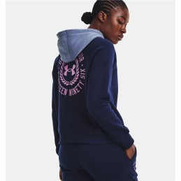 Polar com Capuz Mulher Under Armour Rival Fleece Azul Marinho