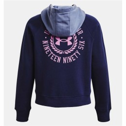 Polar com Capuz Mulher Under Armour Rival Fleece Azul Marinho