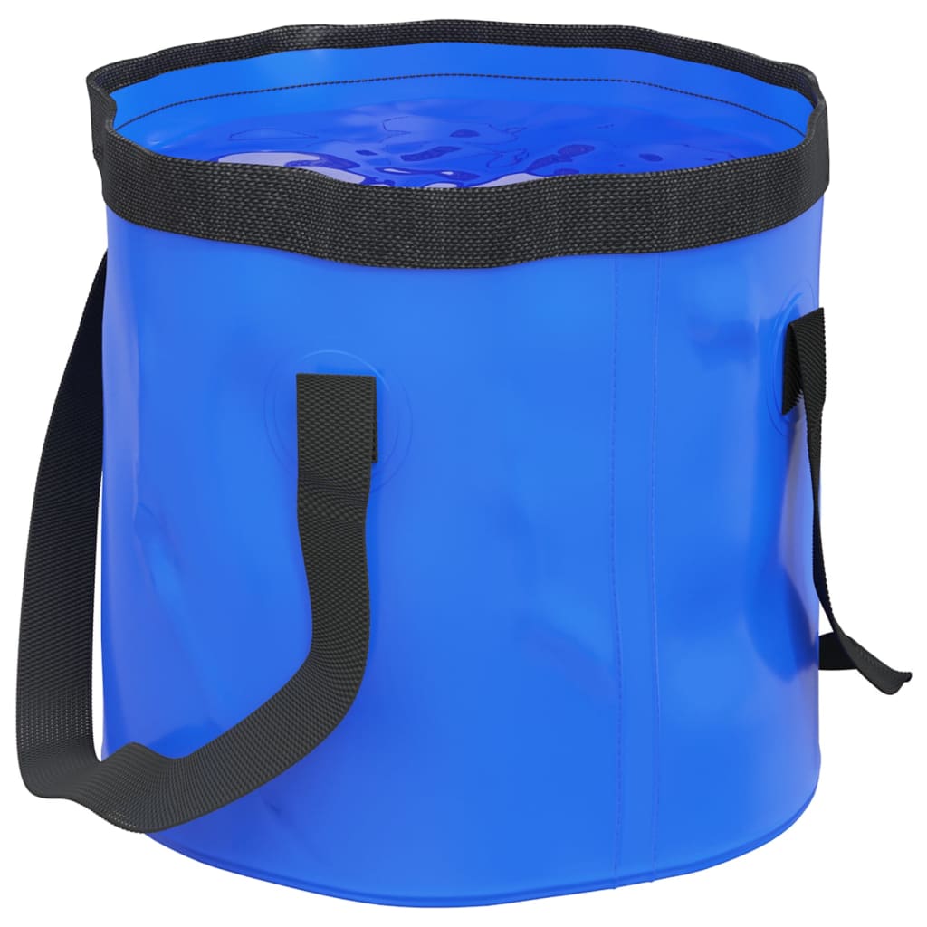 vidaXL Baldes dobráveis 2 pcs 30 L PVC azul