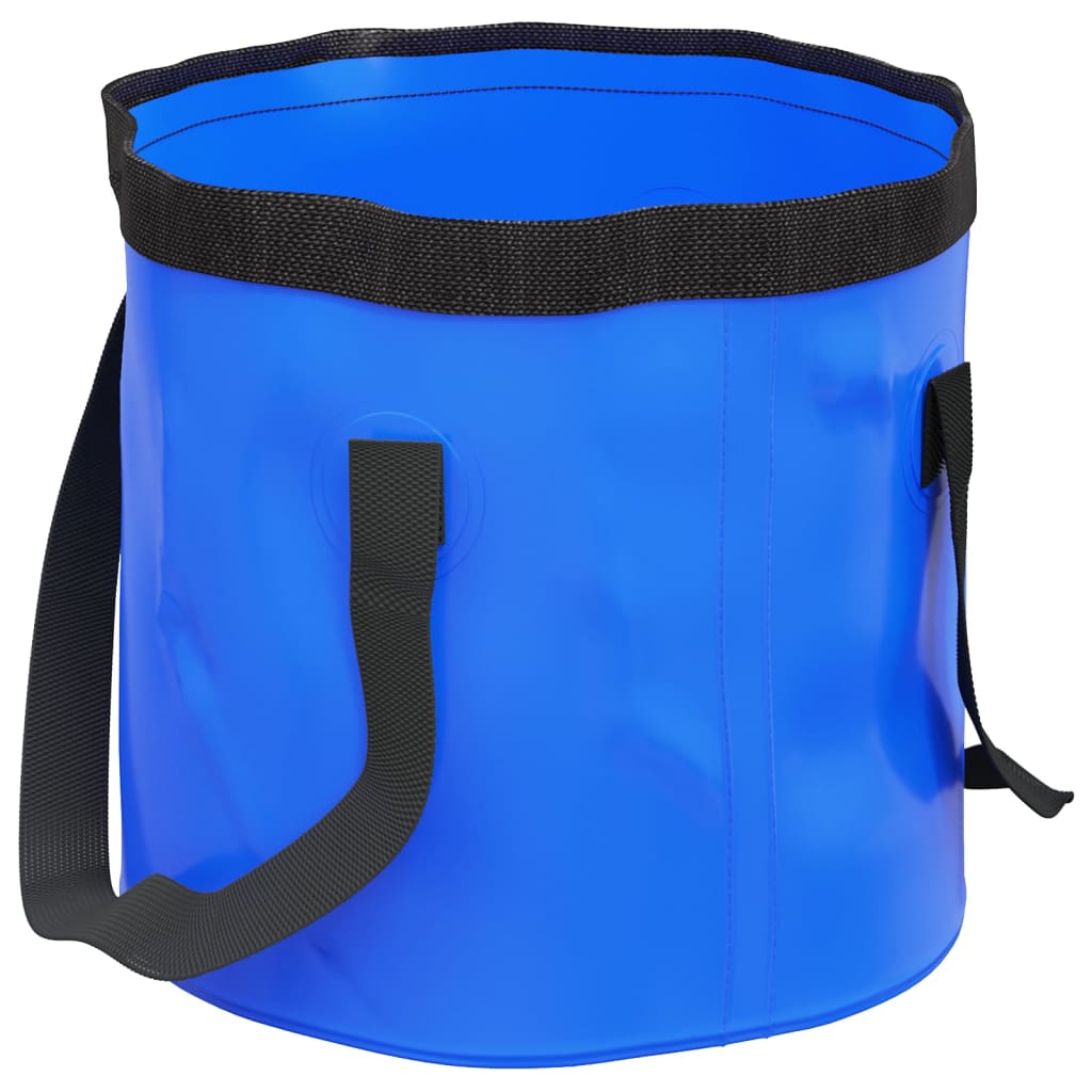 vidaXL Baldes dobráveis 2 pcs 30 L PVC azul