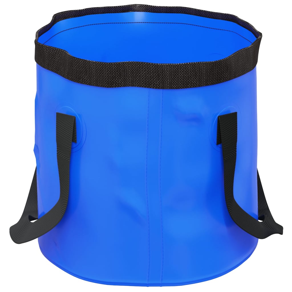 vidaXL Baldes dobráveis 2 pcs 30 L PVC azul