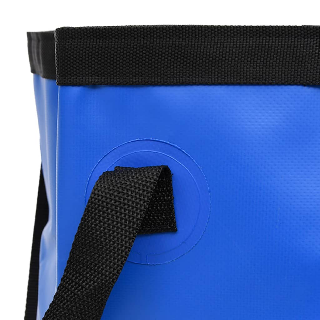 vidaXL Baldes dobráveis 2 pcs 30 L PVC azul