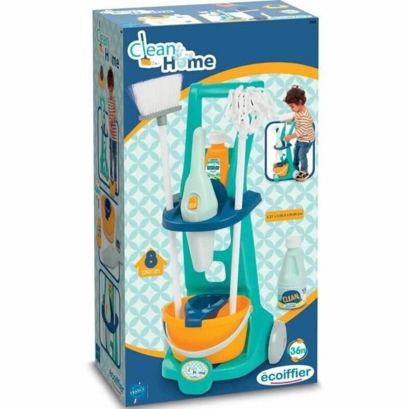 Ecoiffier|Kit de Limpeza & Armazenamento Ecoiffier Clean Home Brinquedos 8 Peças Ecoiffier|Kit de Limpeza & Armazenamento Ecoiffier Clean Home Brinquedos 8 Peças