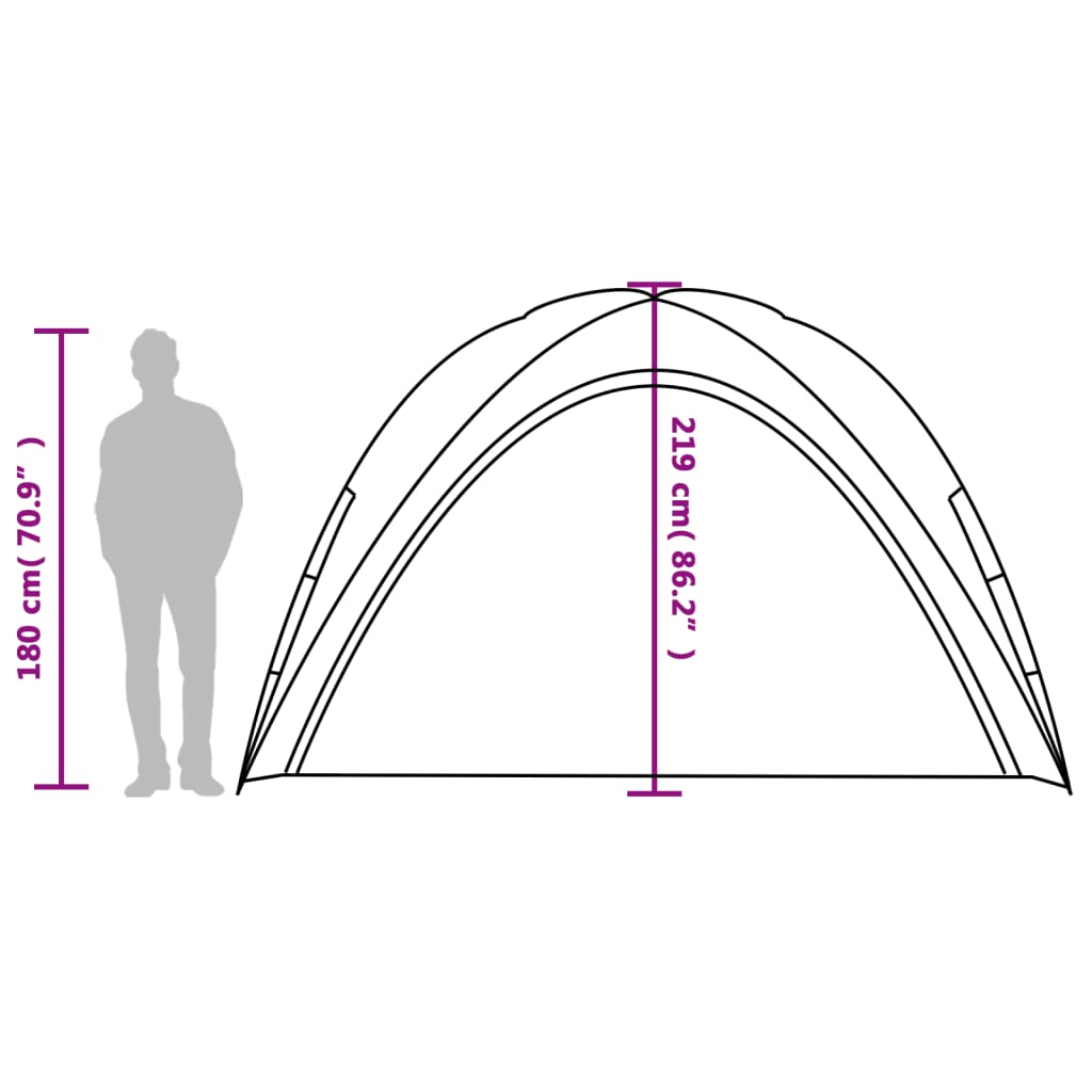 vidaXL Tenda de festas impermeável azul