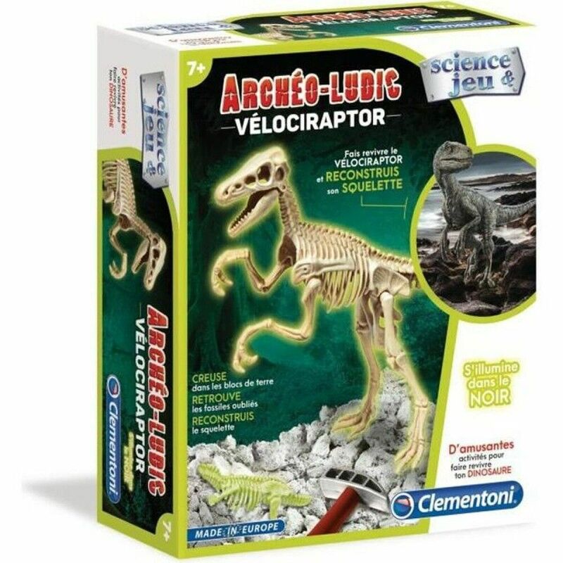 Clementoni|Dinossauro Clementoni Archéo Ludic Vélociraptor Clementoni|Dinossauro Clementoni Archéo Ludic Vélociraptor