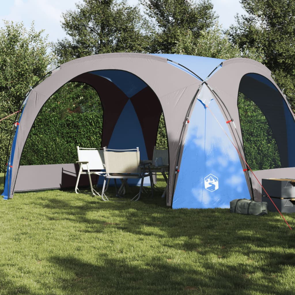 vidaXL Tenda de festas impermeável azul