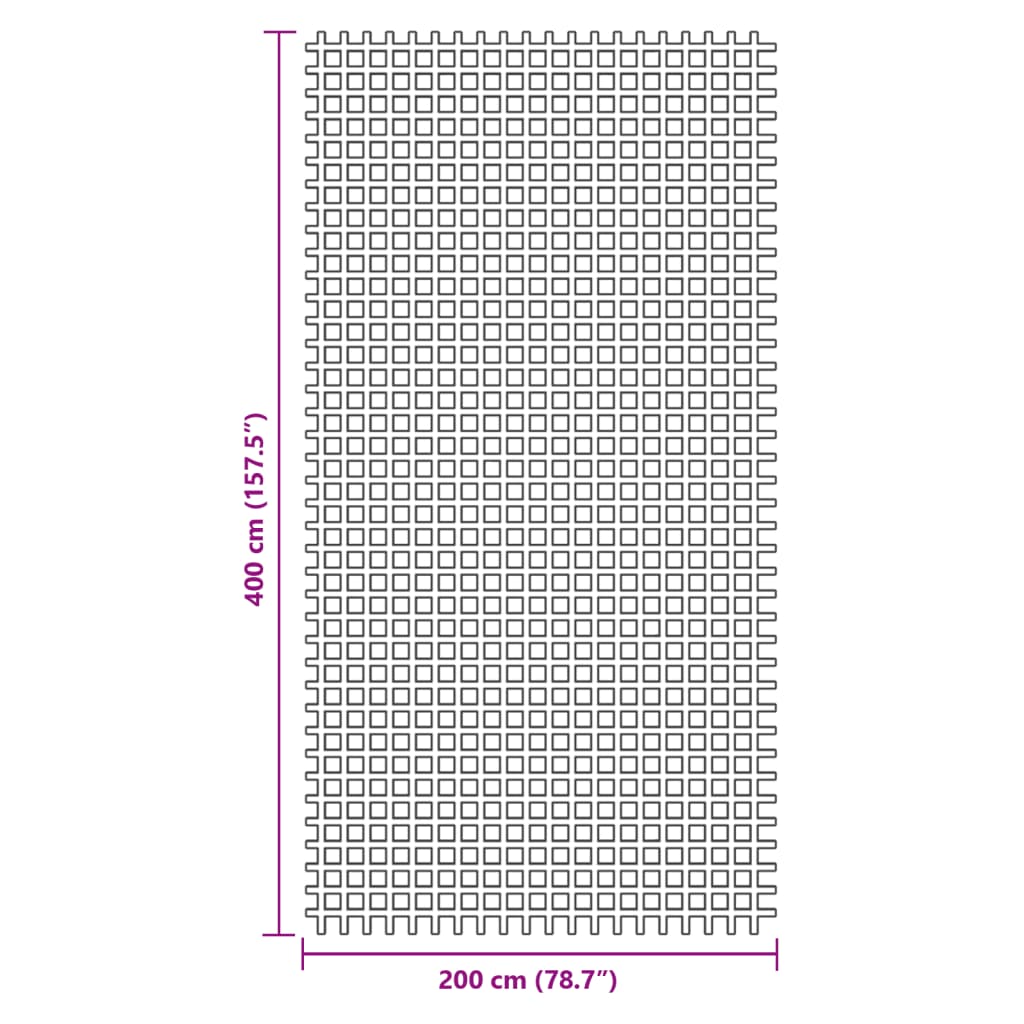 vidaXL Tapete de campismo 4x2 m verde