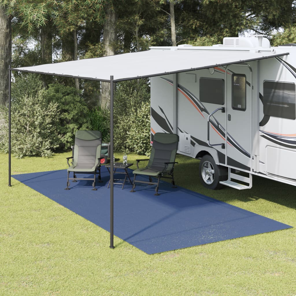 vidaXL Tapete de campismo 6x2,5 m azul