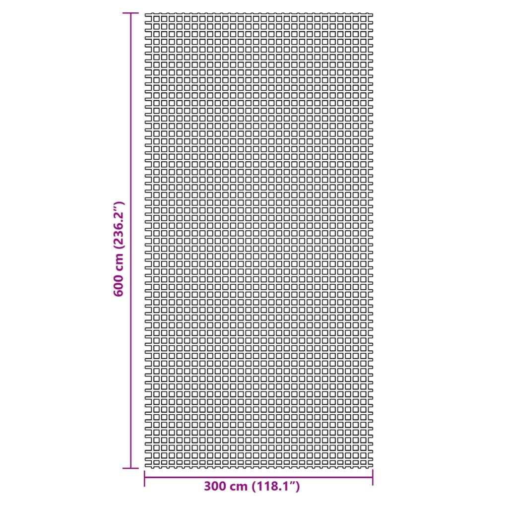 vidaXL Tapete de campismo 6x3 m verde